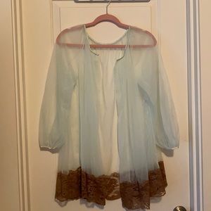 Vintage Vanity Fair sheer lingerie robe